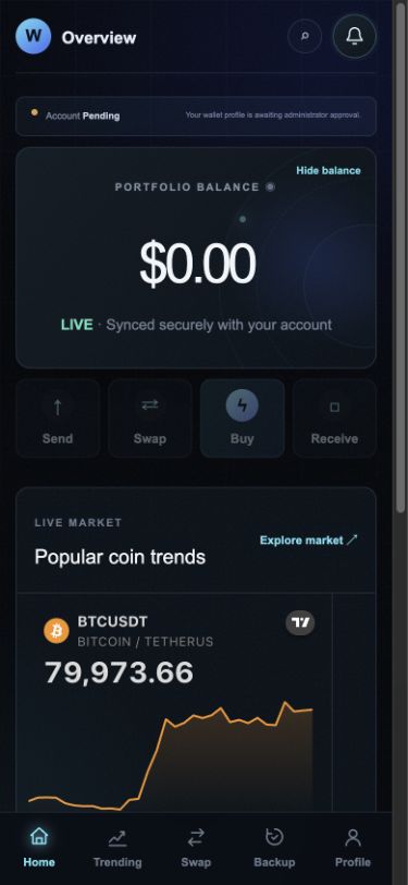 Aegis Ledger mobile dashboard